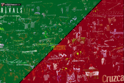 Người hâm mộ cuồng nhiệt tạo nên bầu không khí rực lửa đặc trưng của trận Derby Seville giữa Sevilla và Real Betis