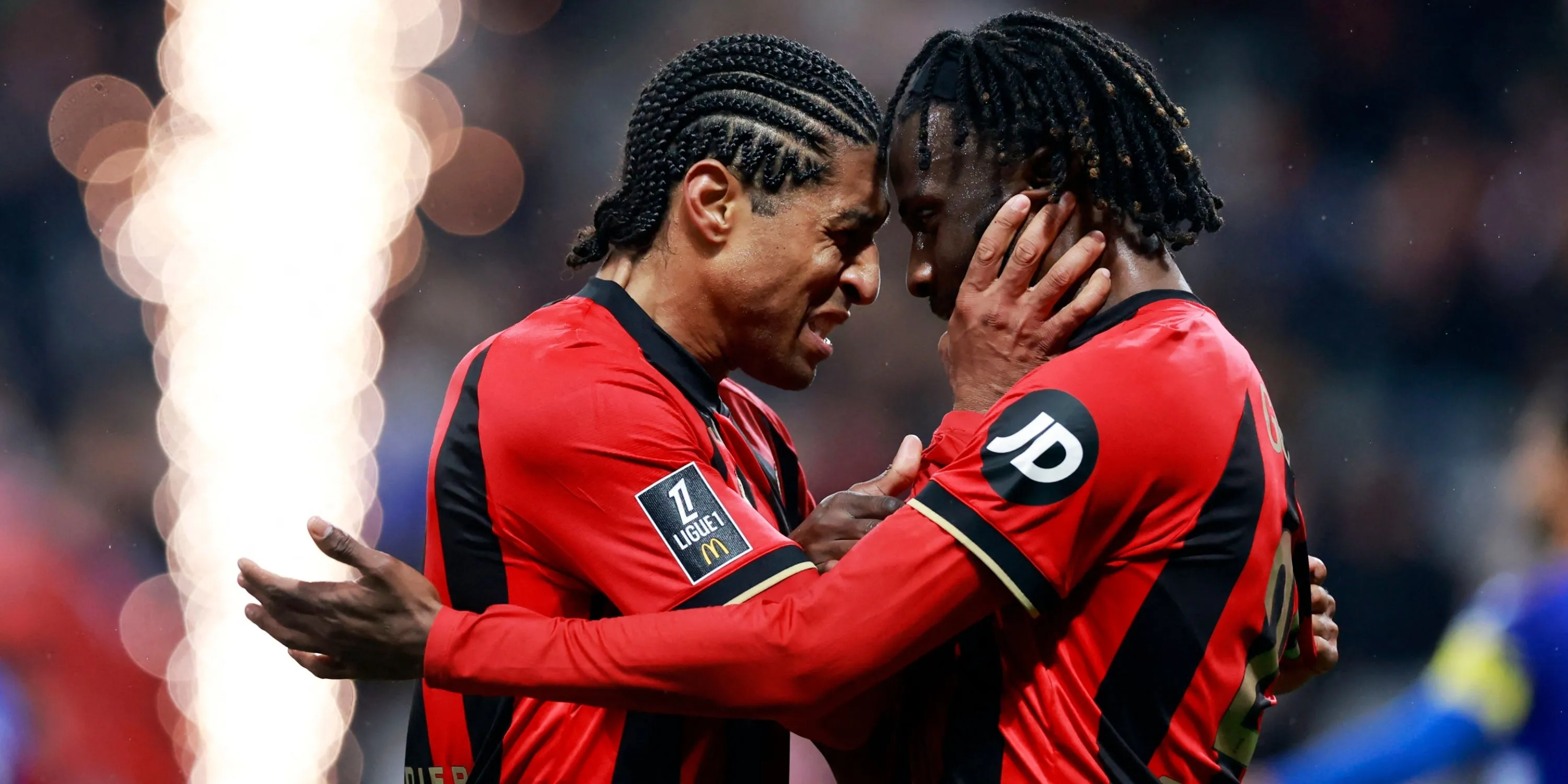 Evann Guessand tiền đạo OGC Nice mục tiêu của Aston Villa