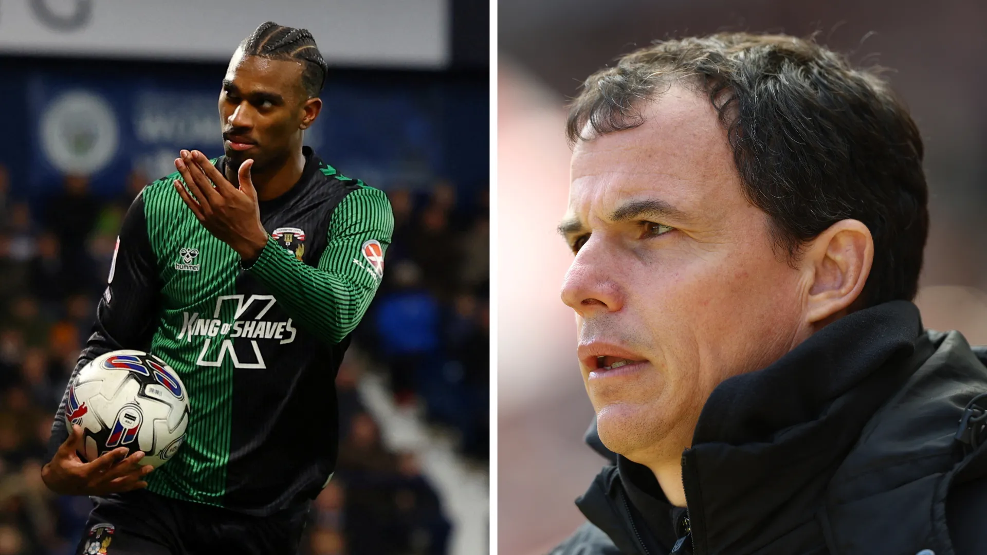 Haji Wright của Coventry City và HLV Regis Le Bris của Sunderland trước thềm đối đầu play-off Championship