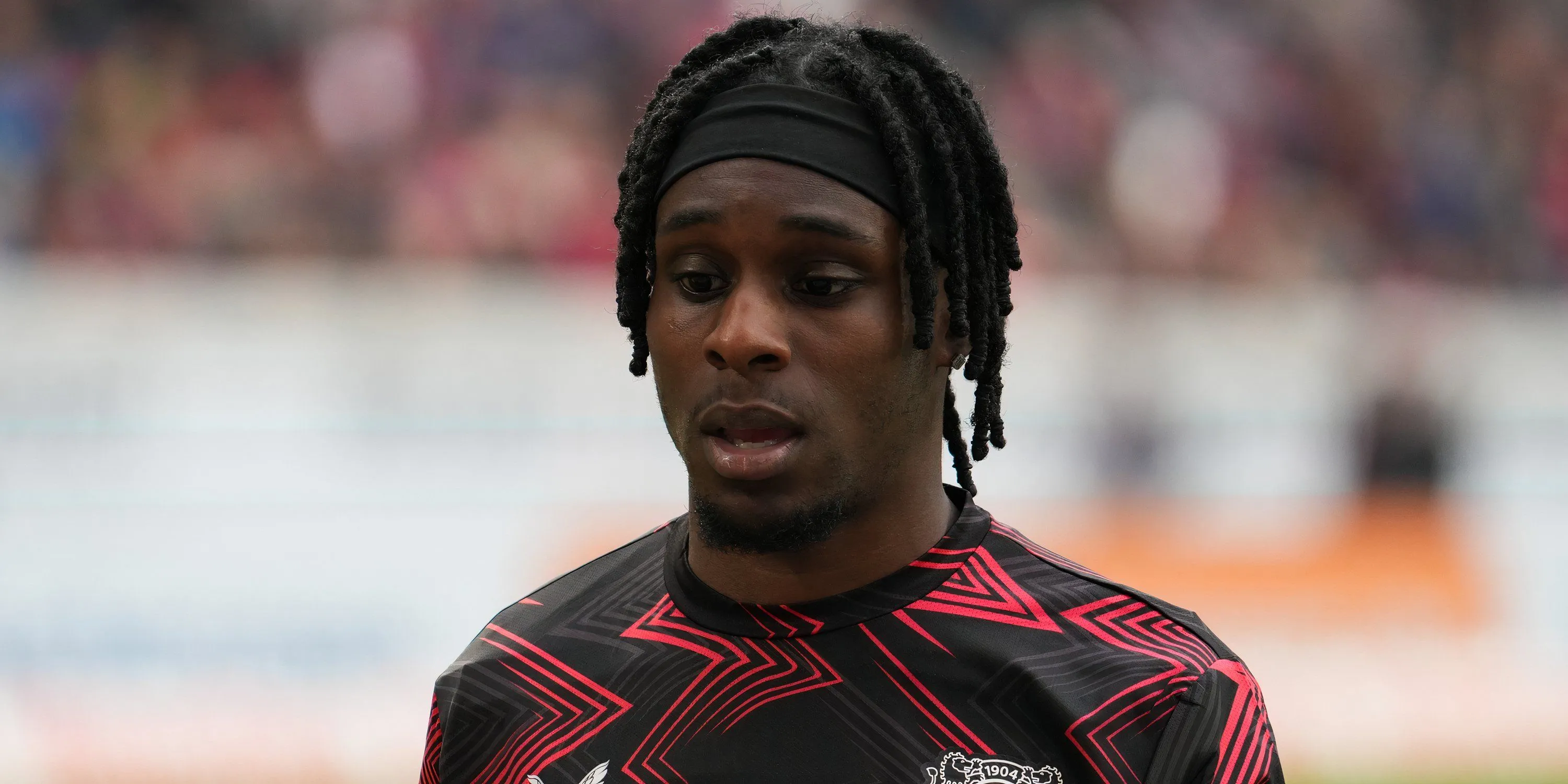 Jeremie Frimpong trong màu áo Bayer Leverkusen, câu lạc bộ cũ của anh