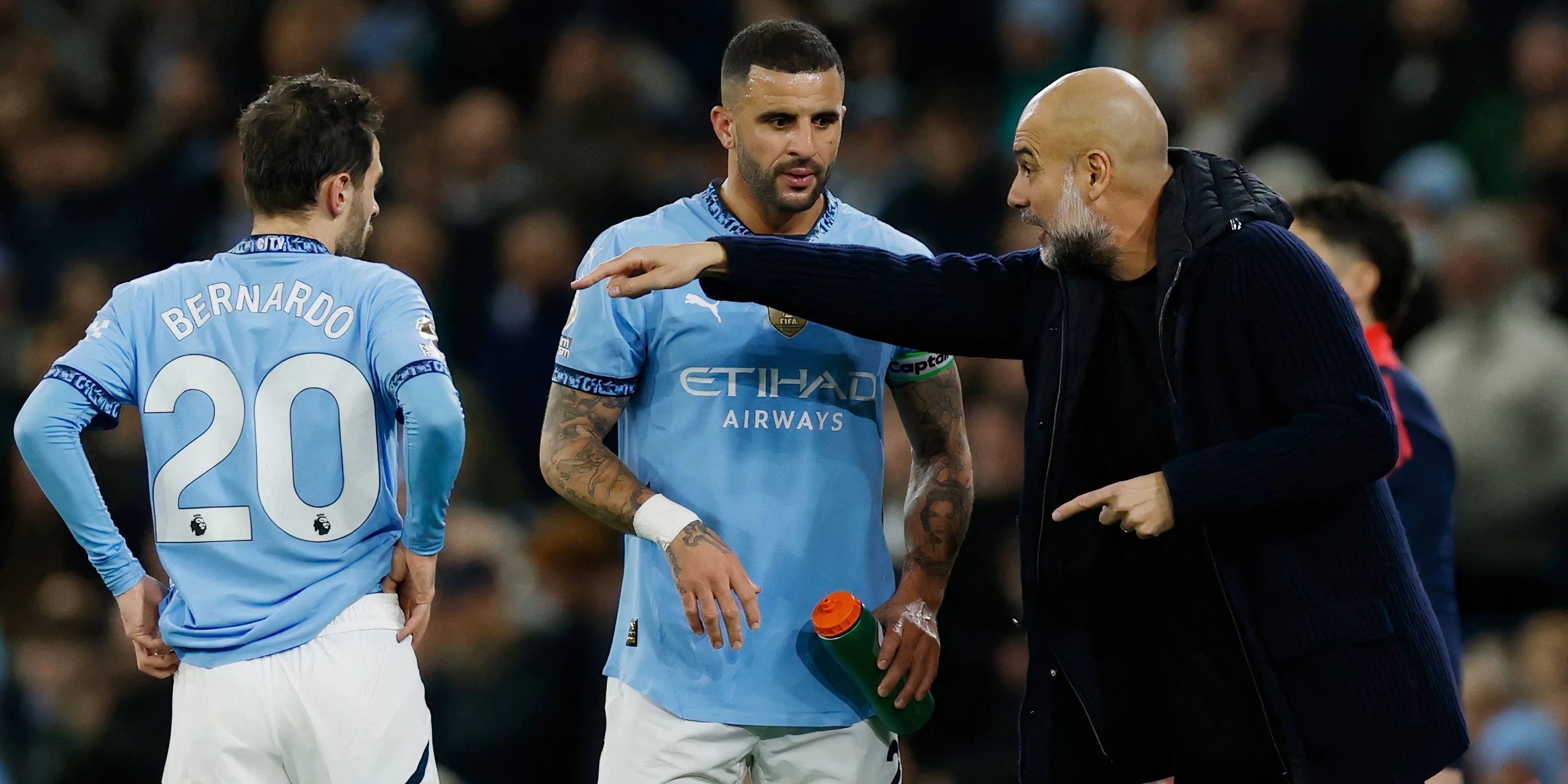 Kyle Walker thi đấu cho Man City trong một trận đấu