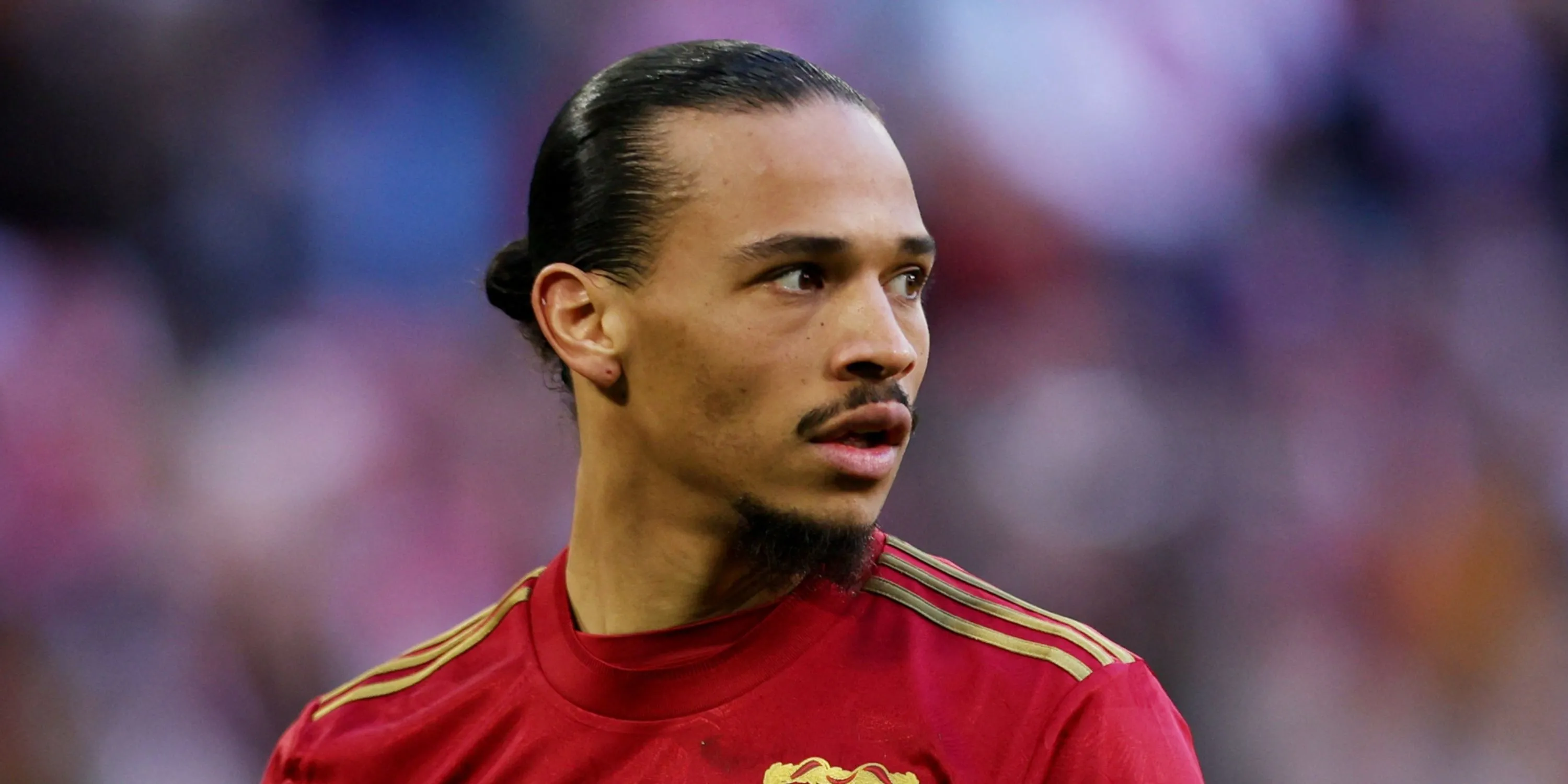 Leroy Sané ăn mừng danh hiệu cùng Bayern Munich tại Bundesliga