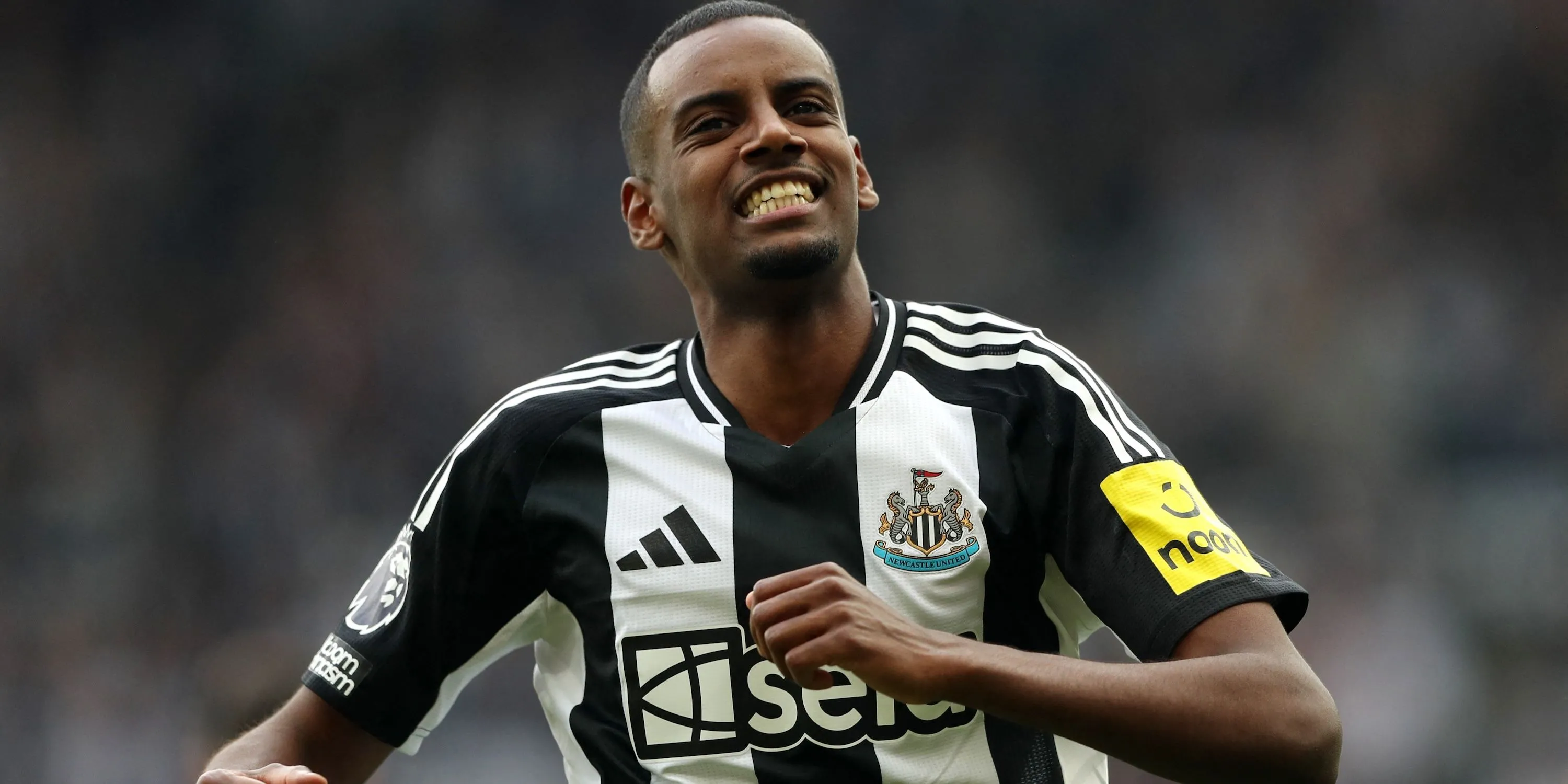 Tiền đạo Alexander Isak ăn mừng bàn thắng cho Newcastle United tại Ngoại hạng Anh
