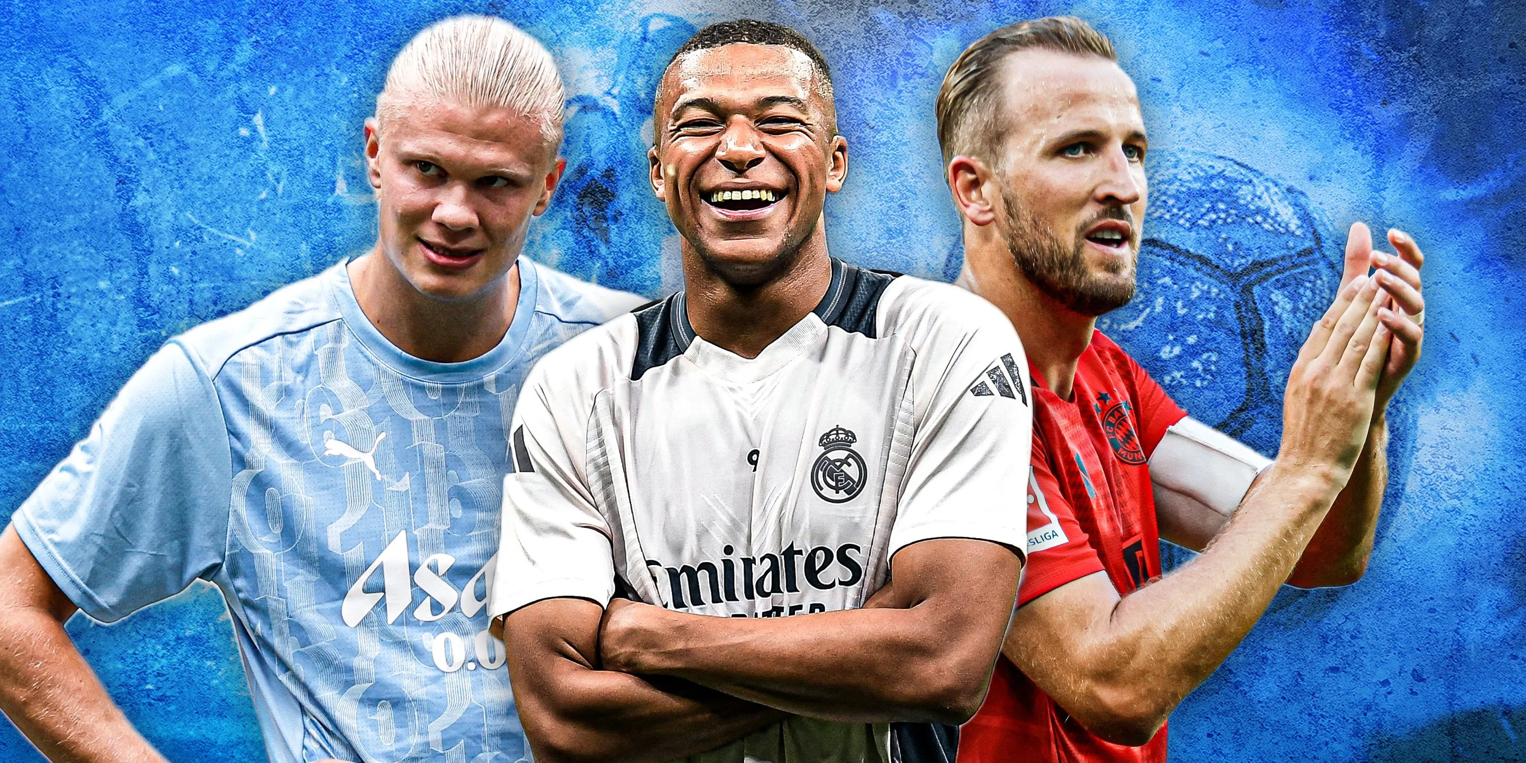 Ba tiền đạo hàng đầu thế giới: Erling Haaland, Kylian Mbappe và Harry Kane