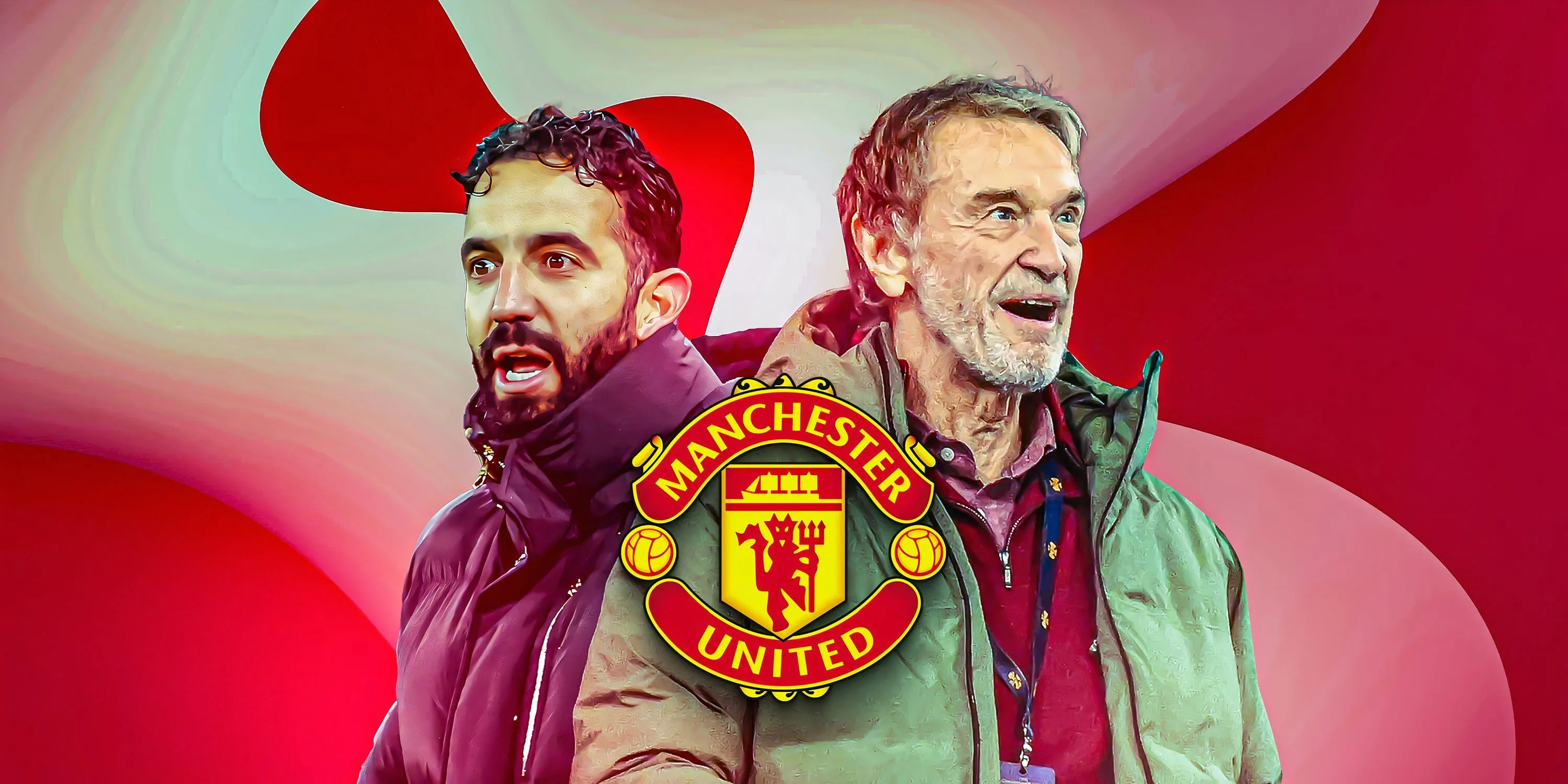 Huấn luyện viên Ruben Amorim và Sir Jim Ratcliffe của Manchester United, những người đang dẫn dắt chiến lược chuyển nhượng tại Old Trafford.