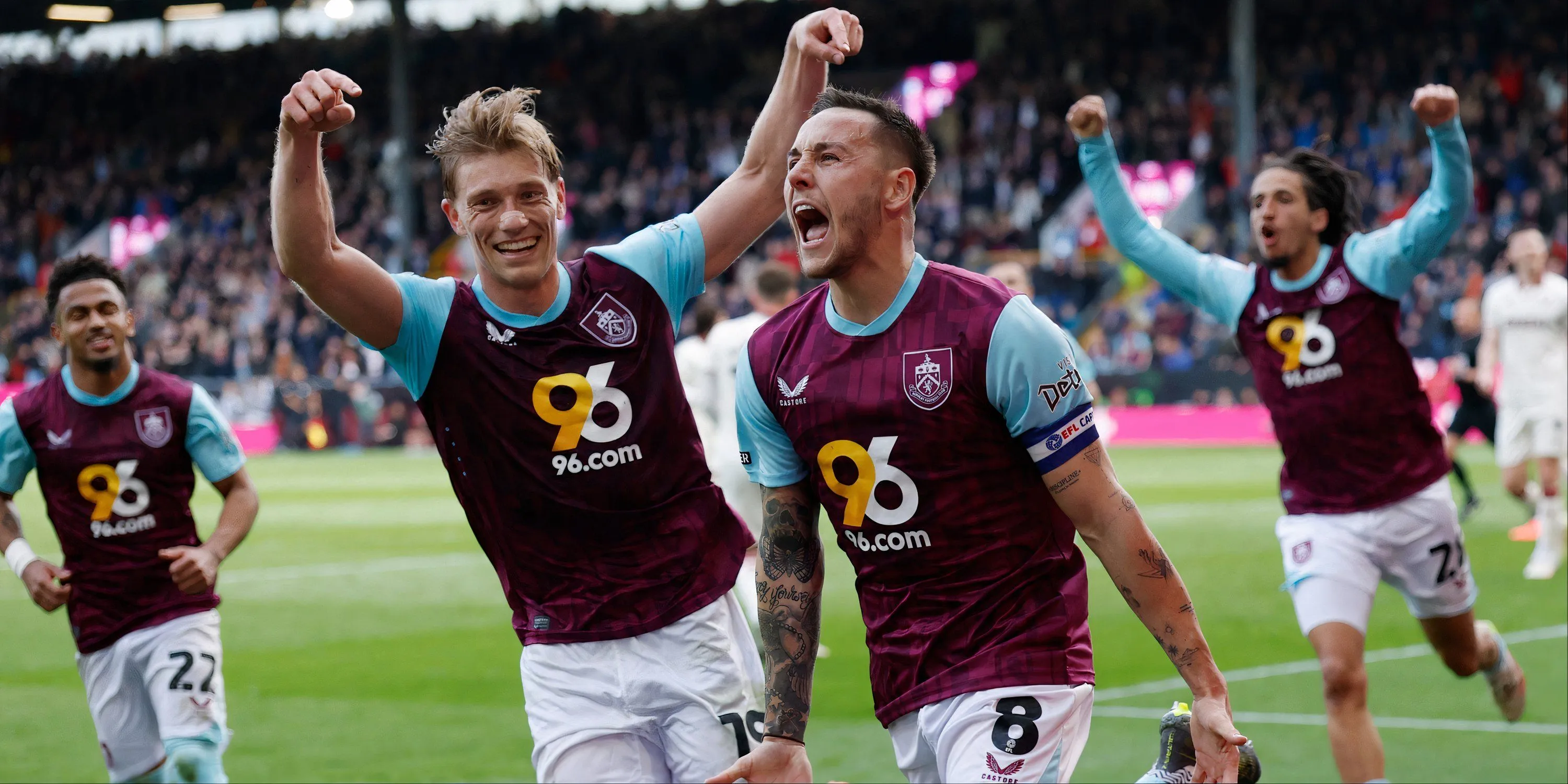 Tiền vệ Josh Brownhill trong màu áo Burnley, ngôi sao tự do đang được Everton săn đón.