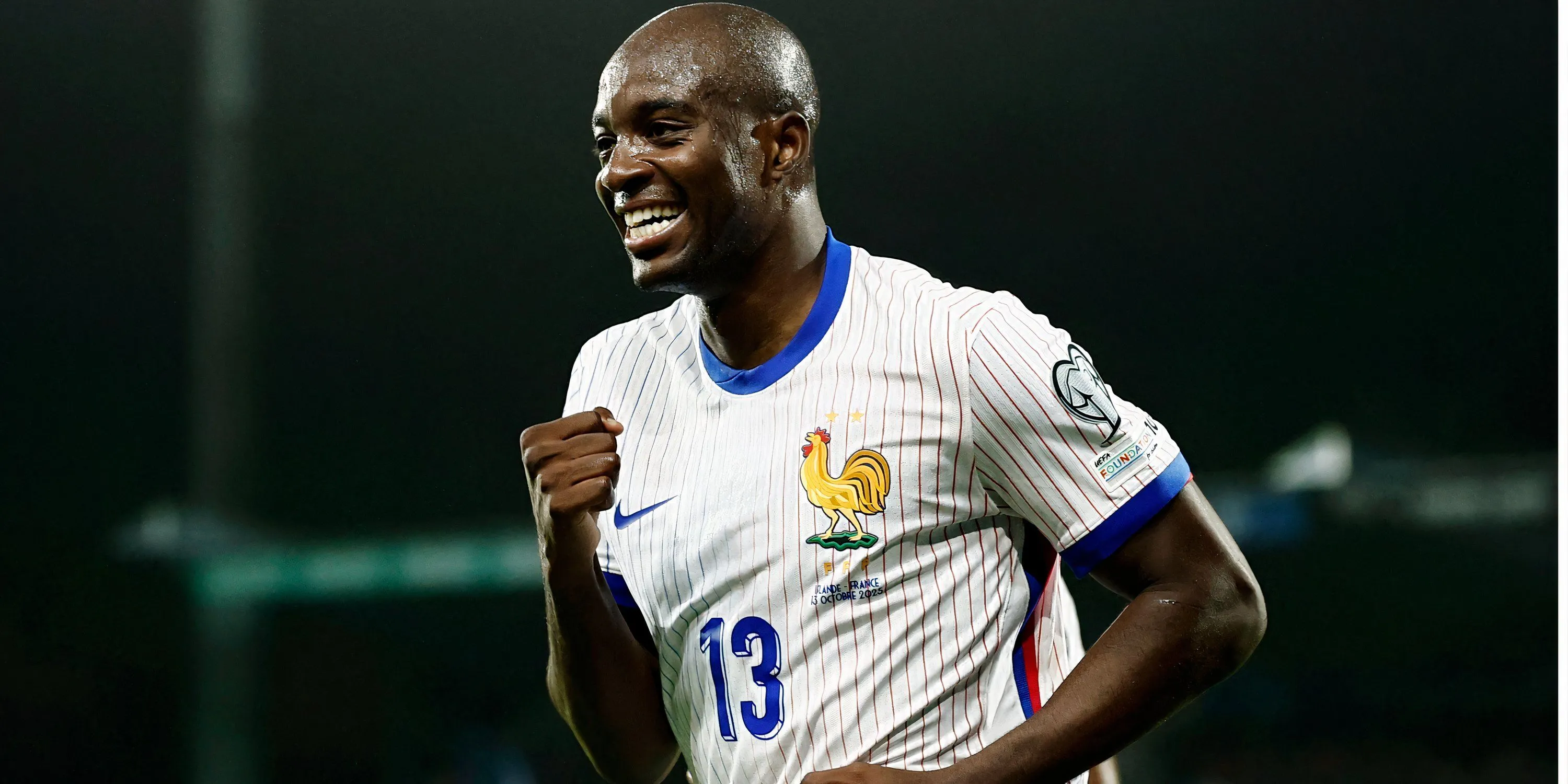 Jean-Philippe Mateta ăn mừng bàn thắng trong màu áo tuyển Pháp, minh chứng khả năng dứt điểm của tiền đạo 28 tuổi